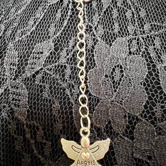 Paranormal Ghost Pendant Necklace with Angel Charm for the back of the neck - Picture 9 of 14